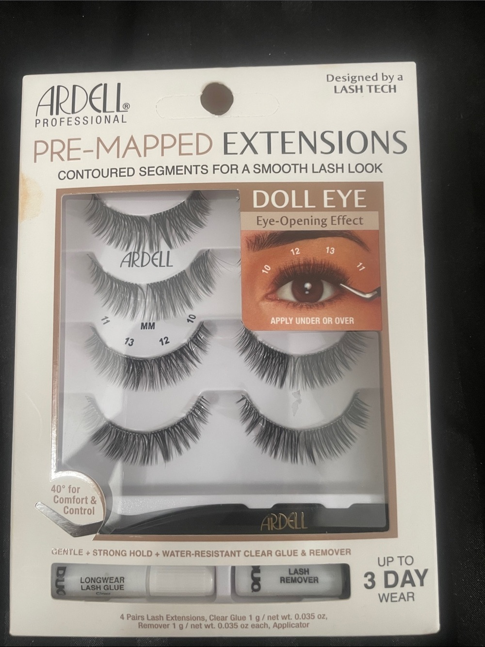Ardell Doll Eye Pre-Mapped Lash Extensions - Black